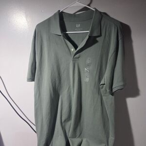 GAP Men's Large Polo Shirt in Sage Green